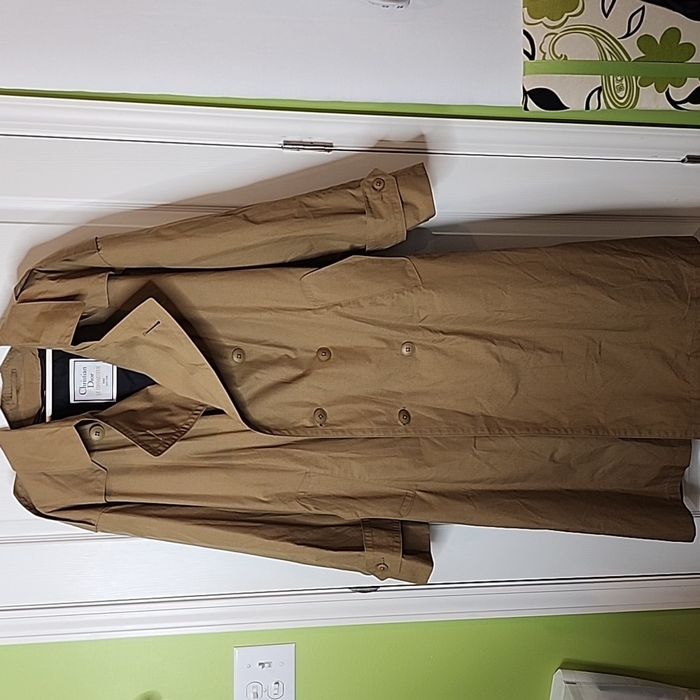 VINTAGE Christian Dior Le Connaisseur Tan Trench Coat, Men's 40R